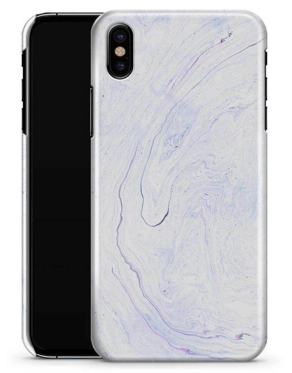 Light Purple Textured Marble v3 - iPhone X Clipit Case