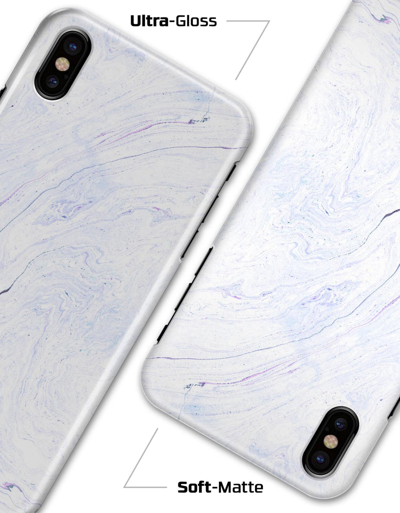 Light Purple Textured Marble v3 - iPhone X Clipit Case