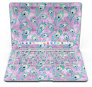 Light Purple and Blue Watercolor Peacock Feathers - MacBook Air Skin Kit