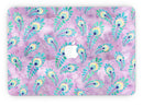 Light Purple and Blue Watercolor Peacock Feathers - MacBook Pro with Retina Display Full-Coverage Skin Kit