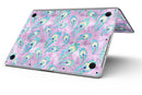 Light Purple and Blue Watercolor Peacock Feathers - MacBook Pro with Retina Display Full-Coverage Skin Kit