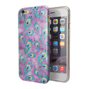 Light Purple and Blue Watercolor Peacock Feathers iPhone 6/6s or 6/6s Plus 2-Piece Hybrid INK-Fuzed Case