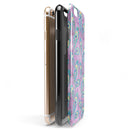 Light Purple and Blue Watercolor Peacock Feathers iPhone 6/6s or 6/6s Plus 2-Piece Hybrid INK-Fuzed Case