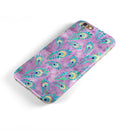 Light Purple and Blue Watercolor Peacock Feathers iPhone 6/6s or 6/6s Plus 2-Piece Hybrid INK-Fuzed Case