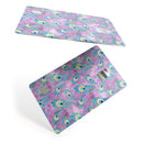 Light Purple and Blue Watercolor Peacock Feathers - Premium Protective Decal Skin-Kit for the Apple Credit Card