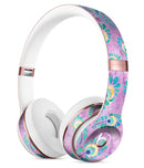 Light Purple and Blue Watercolor Peacock Feathers Full-Body Skin Kit for the Beats by Dre Solo 3 Wireless Headphones