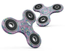Light Purple and Blue Watercolor Peacock Feathers Full-Body Fidget Spinner Skin-Kit