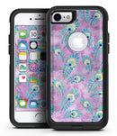 Light Purple and Blue Watercolor Peacock Feathers - iPhone 7 or 8 OtterBox Case & Skin Kits