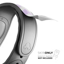 Light Teal & Purple Sharp Black Chevron - Decal Skin Wrap Kit for the Disney Magic Band