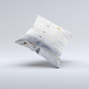 Light Tinted Wooden Planks ink-Fuzed Decorative Throw Pillow