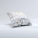 Light Tinted Wooden Planks ink-Fuzed Decorative Throw Pillow