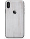 Light White Wood Planks - iPhone X Skin-Kit