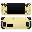 Light Yellow Pastel Color // Vinyl Skin Wrap for Steam Deck OLED & Steam Deck (LCD) — Soft Matte or Ultra Gloss