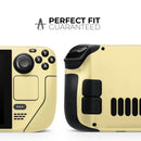 Light Yellow Pastel Color // Vinyl Skin Wrap for Steam Deck OLED & Steam Deck (LCD) — Soft Matte or Ultra Gloss