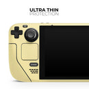 Light Yellow Pastel Color // Vinyl Skin Wrap for Steam Deck OLED & Steam Deck (LCD) — Soft Matte or Ultra Gloss