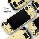 Light Yellow Pastel Color // Vinyl Skin Wrap for Steam Deck OLED & Steam Deck (LCD) — Soft Matte or Ultra Gloss