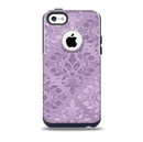 Light and Dark Purple Floral Delicate Design Skin for the iPhone 5c OtterBox Commuter Case