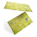 Lime Green Cauliflower Damask Pattern - Premium Protective Decal Skin-Kit for the Apple Credit Card
