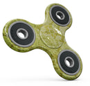 Lime Green Cauliflower Damask Pattern Full-Body Fidget Spinner Skin-Kit