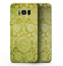 Lime Green Cauliflower Damask Pattern - Samsung Galaxy S8 Full-Body Skin Kit