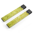 Lime Green Cauliflower Damask Pattern - Premium Decal Protective Skin-Wrap Sticker compatible with the Juul Labs vaping device