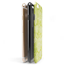 Lime Green Floral Rococo Pattern iPhone 6/6s or 6/6s Plus 2-Piece Hybrid INK-Fuzed Case