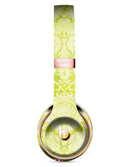 Lime Green Floral Rococo Pattern Full-Body Skin Kit for the Beats by Dre Solo 3 Wireless Headphones