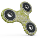 Lime Green Floral Rococo Pattern Full-Body Fidget Spinner Skin-Kit