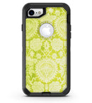 Lime Green Floral Rococo Pattern - iPhone 7 or 8 OtterBox Case & Skin Kits