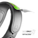 Lime Green Metal with Hot Purple Rust - Decal Skin Wrap Kit for the Disney Magic Band