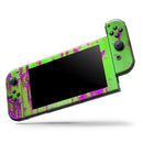 Lime Green Metal with Hot Purple Rust // Skin Decal Wrap Kit for Nintendo Switch Console & Dock, Joy-Cons, Pro Controller, Lite, 3DS XL, 2DS XL, DSi, or Wii - Vinyl Skin Wrap for Nintendo Switch 2, OLED, Lite, Pro Controller, Wii & Classic Handhelds