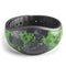 Lime Green and Gray Digital Camouflage - Decal Skin Wrap Kit for the Disney Magic Band