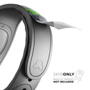 Lime Green and Gray Digital Camouflage - Decal Skin Wrap Kit for the Disney Magic Band