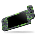 Lime Green and Gray Digital Camouflage // Skin Decal Wrap Kit for Nintendo Switch Console & Dock, Joy-Cons, Pro Controller, Lite, 3DS XL, 2DS XL, DSi, or Wii - Vinyl Skin Wrap for Nintendo Switch 2, OLED, Lite, Pro Controller, Wii & Classic Handhelds
