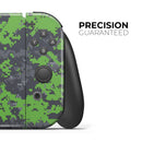 Lime Green and Gray Digital Camouflage // Skin Decal Wrap Kit for Nintendo Switch Console & Dock, Joy-Cons, Pro Controller, Lite, 3DS XL, 2DS XL, DSi, or Wii - Vinyl Skin Wrap for Nintendo Switch 2, OLED, Lite, Pro Controller, Wii & Classic Handhelds