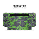 Lime Green and Gray Digital Camouflage // Skin Decal Wrap Kit for Nintendo Switch Console & Dock, Joy-Cons, Pro Controller, Lite, 3DS XL, 2DS XL, DSi, or Wii - Vinyl Skin Wrap for Nintendo Switch 2, OLED, Lite, Pro Controller, Wii & Classic Handhelds