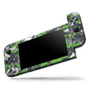 Lime Green and White Digital Camouflage // Skin Decal Wrap Kit for Nintendo Switch Console & Dock, Joy-Cons, Pro Controller, Lite, 3DS XL, 2DS XL, DSi, or Wii - Vinyl Skin Wrap for Nintendo Switch 2, OLED, Lite, Pro Controller, Wii & Classic Handhelds