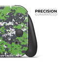 Lime Green and White Digital Camouflage // Skin Decal Wrap Kit for Nintendo Switch Console & Dock, Joy-Cons, Pro Controller, Lite, 3DS XL, 2DS XL, DSi, or Wii - Vinyl Skin Wrap for Nintendo Switch 2, OLED, Lite, Pro Controller, Wii & Classic Handhelds