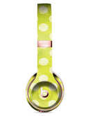 Lime Green and White Polkadots Full-Body Skin Kit for the Beats by Dre Solo 3 Wireless Headphones