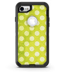 Lime Green and White Polkadots - iPhone 7 or 8 OtterBox Case & Skin Kits