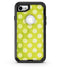 Lime Green and White Polkadots - iPhone 7 or 8 OtterBox Case & Skin Kits