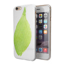 Lime Watercolor Leaf iPhone 6/6s or 6/6s Plus 2-Piece Hybrid INK-Fuzed Case