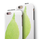 Lime Watercolor Leaf iPhone 6/6s or 6/6s Plus 2-Piece Hybrid INK-Fuzed Case