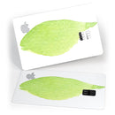 Lime Watercolor Leaf - Premium Protective Decal Skin-Kit for the Apple Credit Card