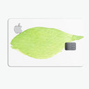 Lime Watercolor Leaf - Premium Protective Decal Skin-Kit for the Apple Credit Card