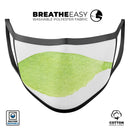 Lime Watercolor Leaf - Made in USA Mouth Cover Unisex Anti-Dust Cotton Blend Reusable & Washable Face Mask with Adjustable Sizing for Adult or Child