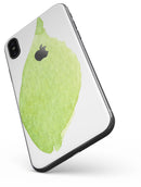 Lime Watercolor Leaf - iPhone X Skin-Kit