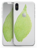 Lime Watercolor Leaf - iPhone X Skin-Kit