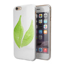 Lime Watercolor Leaves iPhone 6/6s or 6/6s Plus 2-Piece Hybrid INK-Fuzed Case