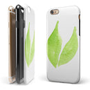 Lime Watercolor Leaves iPhone 6/6s or 6/6s Plus 2-Piece Hybrid INK-Fuzed Case